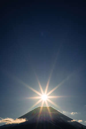 Diamond Fuji from Asagiri Highlandsの写真素材