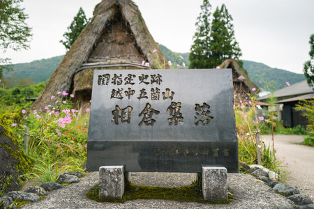 Ainokura Village in Toyama Gokayama, a World Heritage Siteのeditorial素材