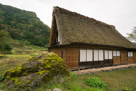 Ainokura  Village in Toyama Gokayama, a World Heritage Siteのeditorial素材