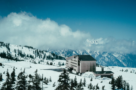 Winter in the swiss alps (Braunwald, Switzerland)