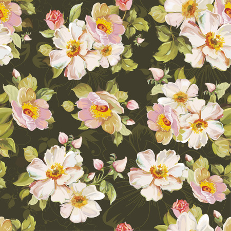 seamless floral patternの写真素材
