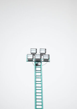 spot lights poleの写真素材