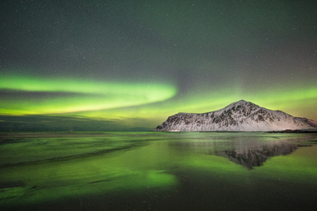 Lofoten Auroraの写真素材