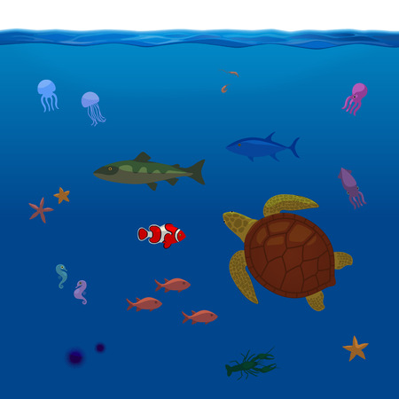Underwater Inhabitants Sea Life Part 1のイラスト素材