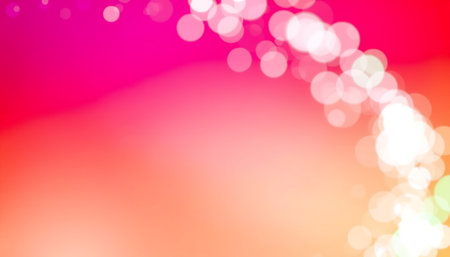 Abstract circular bokeh background, defocused lights on pink background