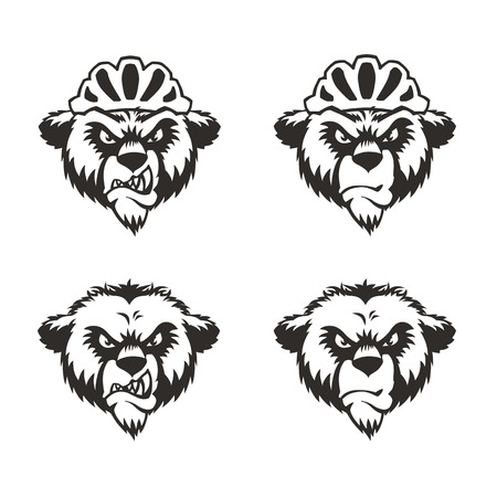 Bear Head Logo Mascot Emblemのイラスト素材