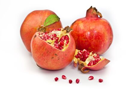 Fresh ripe pomegranateの写真素材
