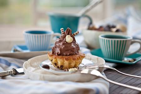 Chocolate cupcake for Coffeeの写真素材