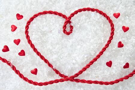 Heart-shaped ribbon