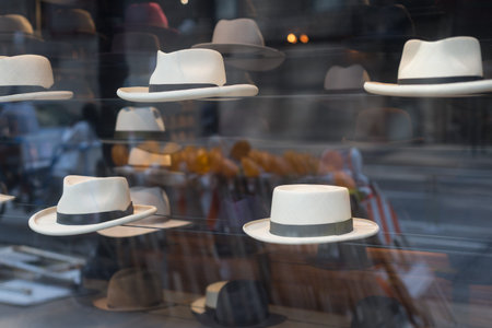 Classic White Hats with Black Bands: Timeless Style and Sophistication
