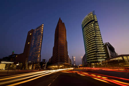 modern architecture to potsdamer place in Berlinの写真素材