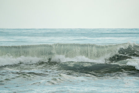 Waves in the sea. The concept of calmness and silence.の写真素材