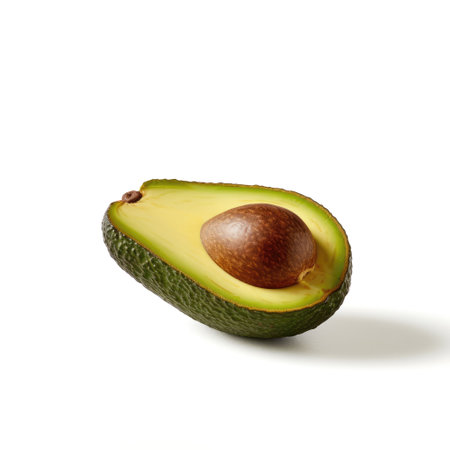 Avocado isolated on white background. Generative AIの素材