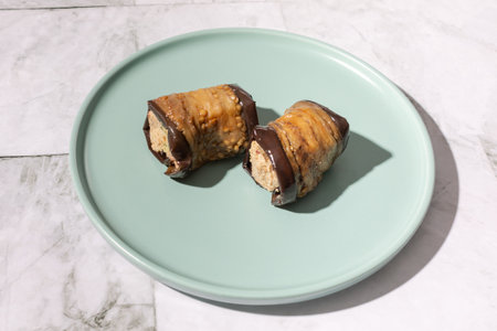 Pkhali from egg plant and walnuts