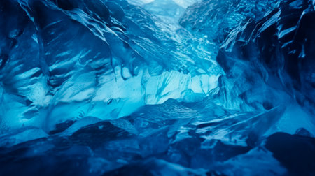 Glacier melting concept background with empty space for textの素材