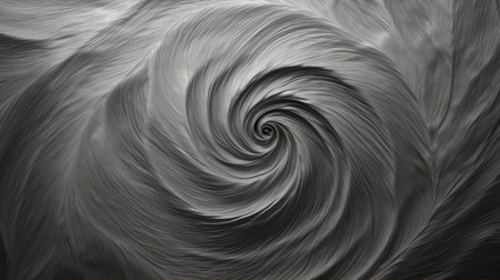 Spiral of black and white abstract background with copy spaceの素材