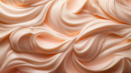 Close up of cream texture for background with copy space, sweet and sour cream backgroundの素材