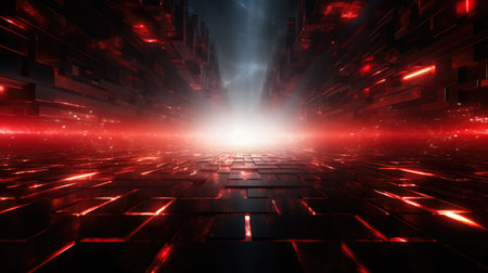 abstract futuristic background. 3d rendering, 3d illustration.の素材