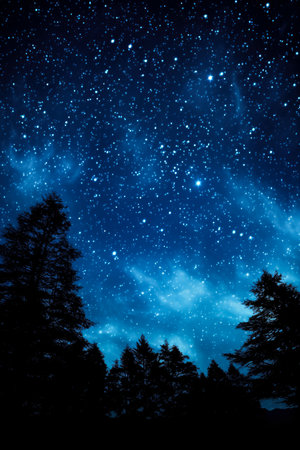 Star night skyの素材