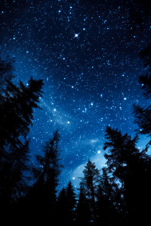 Star night skyの素材