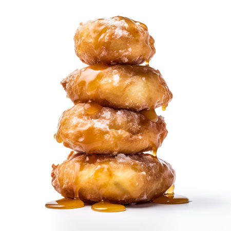 Delicious Croquembouche isolated on white backgroundの素材