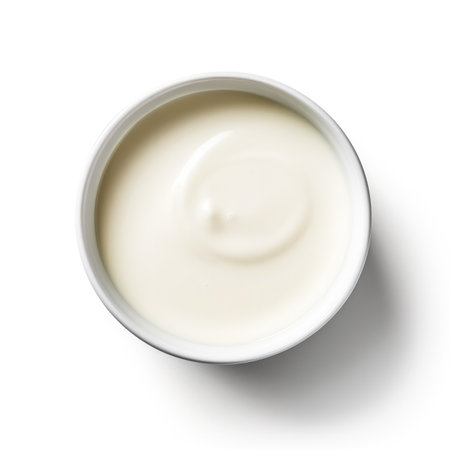 Delicious Melktert isolated on white backgroundの素材