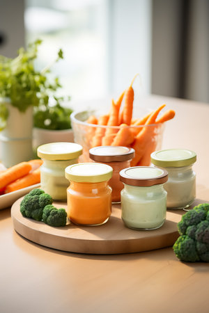 Baby food with vegetable ingredients that incorporates innovative technologyの素材