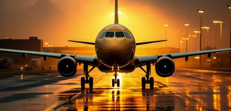 Plane starts to flyの素材