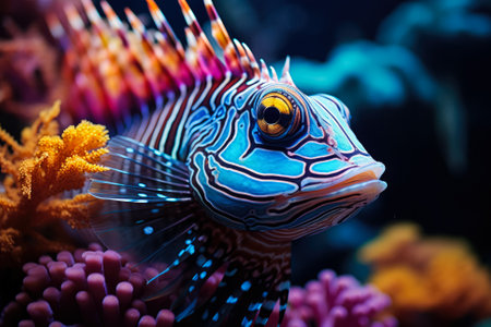 Stunning close-ups highlighting vibrant colors and textures of coral reefs underwaterの素材