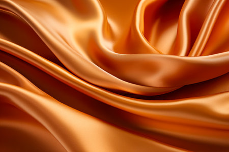 Macro photography revealing the lustrous folds and sheen of Satin fabricの素材