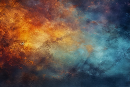 Colorful layers of blurred glow texture with scratched muddy surfaceの素材