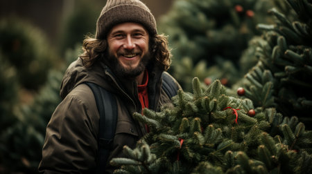 Choosing a locally-grown tree for a more sustainable Christmas celebrationの素材