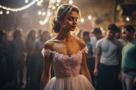 Ballerina behind the sceneの素材