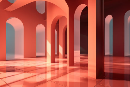 Abstract Metaverse property art manifestations background with empty space for textの素材