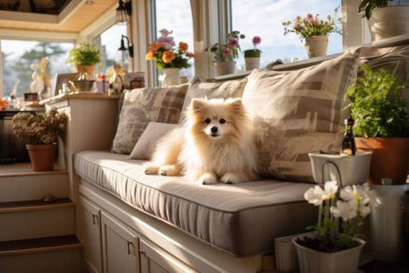Tiny homes featuring pet-friendly designs and space-saving pet accommodationsの素材