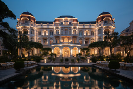 Beautiful hotel in Bangkok, Thailand.の素材