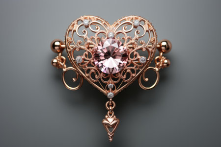 The Emblem of Cupid, An Arrow Through a Heart Signifying Romantic Affectionの素材