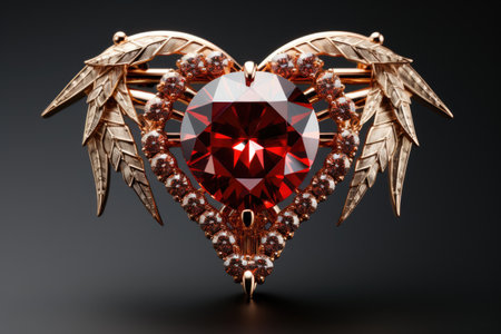 Symbol of Cupid   An Arrow Through a Heart Signifying Romantic Affectionの素材