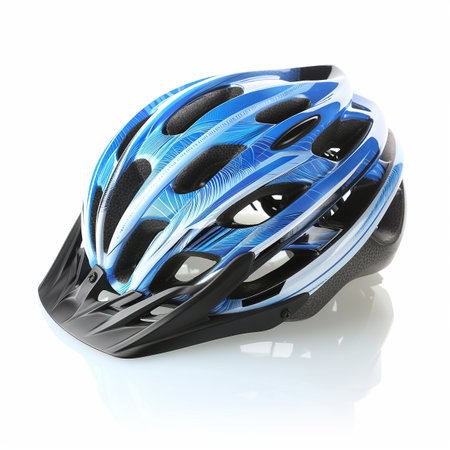 A bicycle helmet isolated on a transparent backgroundの素材
