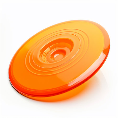 A frisbee isolated on a transparent backgroundの素材