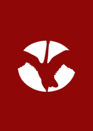 silhouette of a bird in flight. Design element.の写真素材