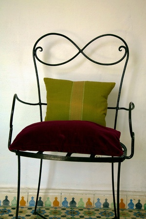 Detail of Riad in Essaouira - moroccoの写真素材