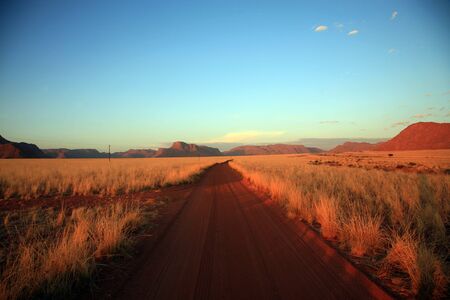 Landscape in the Namib-Naukluft National Park in Namibiaの写真素材