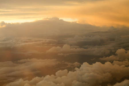 Sky and clouds from the plane going to africa