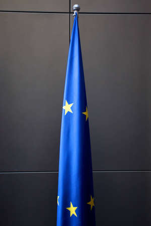 European flag floating during a European Conference