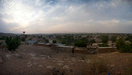 Panorama of Bakel in Senegalの写真素材