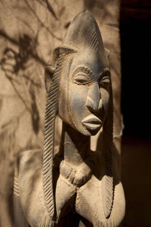 African Dogons sculpture in Mali made in woodの写真素材