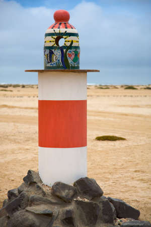 Lighthouse on the beach of Swakopmund