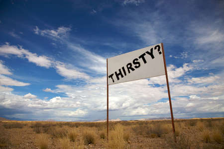 Thirsty signboard