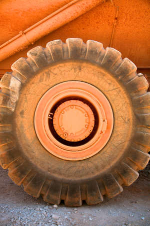Truck wheels on the highway in Croatiaの写真素材